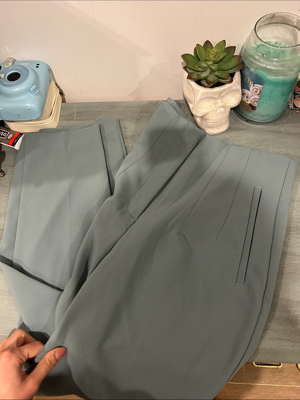 Women’s Zara  Tailored Dress Pants - Sage Green